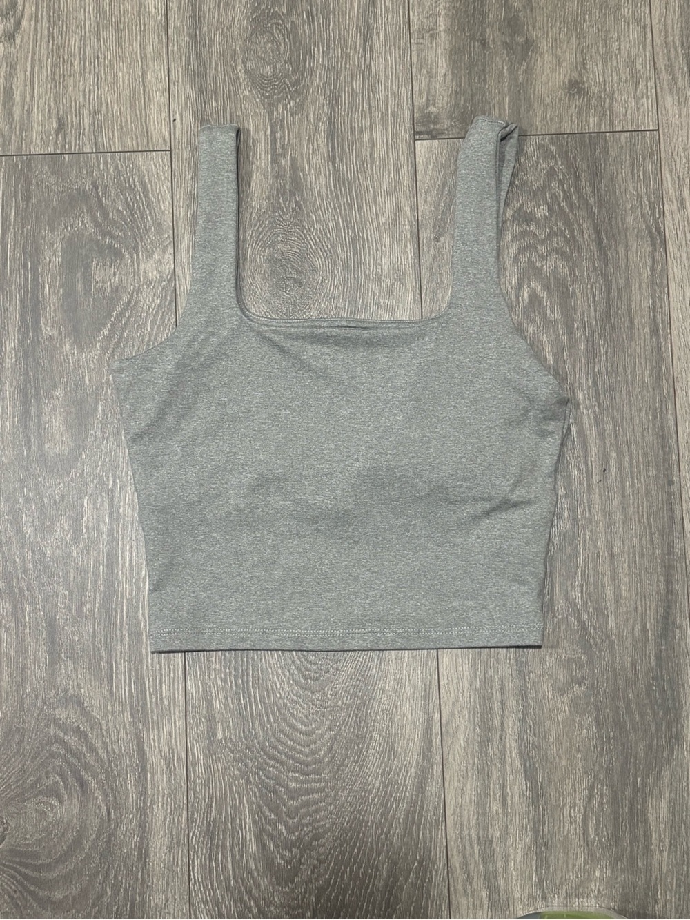 Hollister Gray Square Neck Crop Top